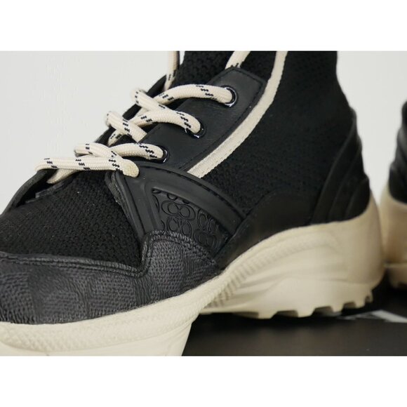 NWT Coach High Top Knit Runners in Black 6.5 - Picture 6 of 6